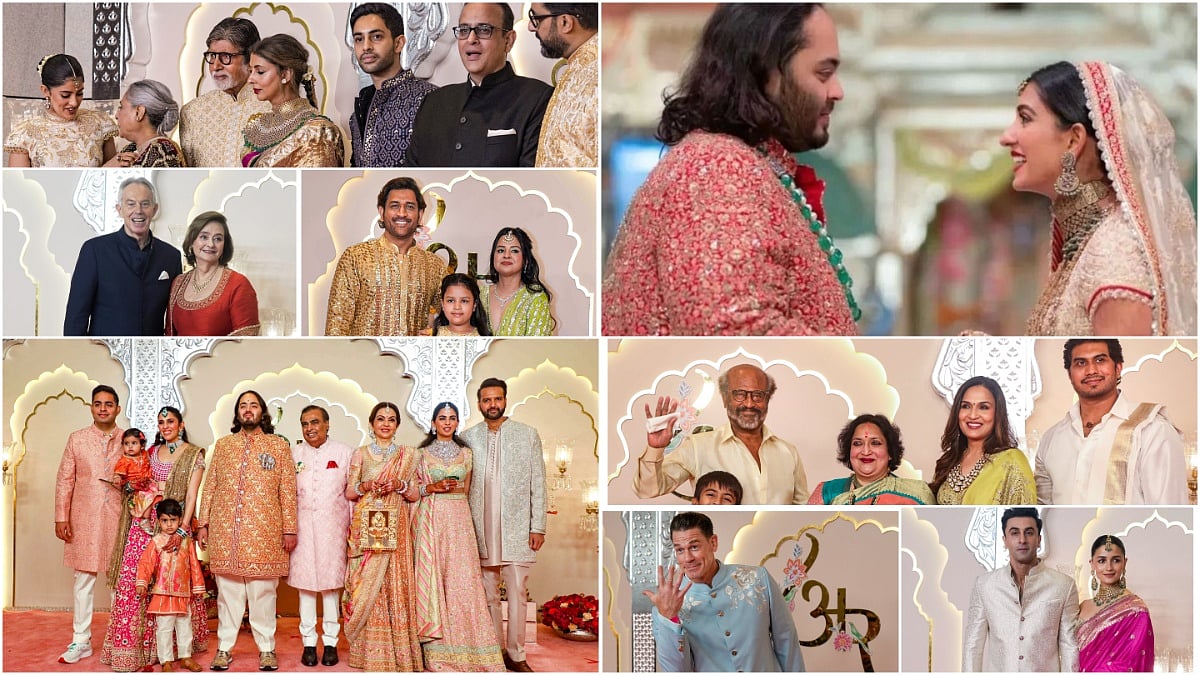 PTI : Visuals from Anant and Radhika's grant wedding | 